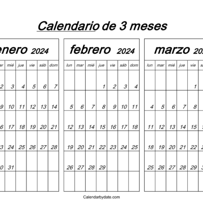 calendario de enero a marzo 2024 para imprimir
